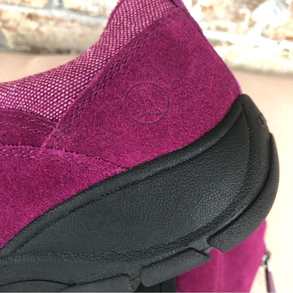Lands’ End Women's All Weather Insulated Purple Suede Leather Zip Moc Shoes 11 - Picture 10 of 14